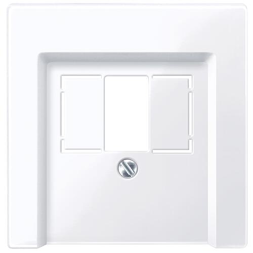 System M, cover for TAE connection, active white gloss