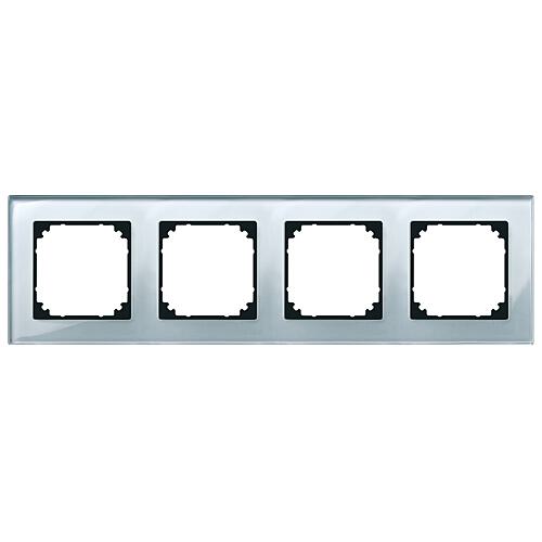 Echtglasrahmen M-Plan Diamantsilber Standard 4