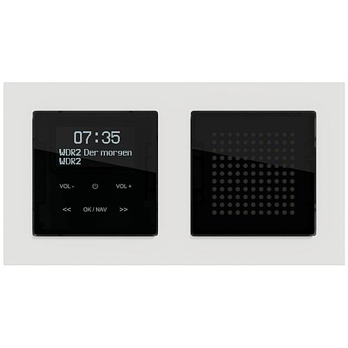 DAB+ radio with Bluetooth, flush-mounted, incl. loudspeaker for System M Anwendung 1