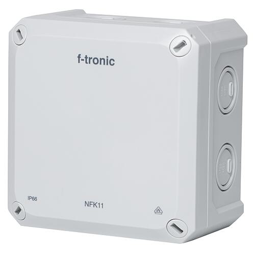 FR junction box 110x110x67 mm, knock-out openings IP66, PS, grey, NFK11gr