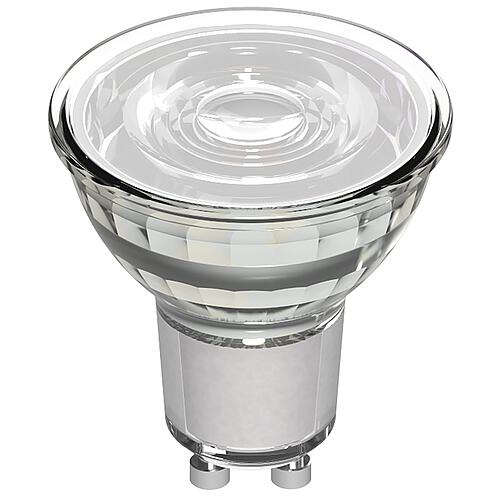 LED SMD illuminants - spot MR16, GU10, 4 W, 345 lm, 2700 K, clear, 36°