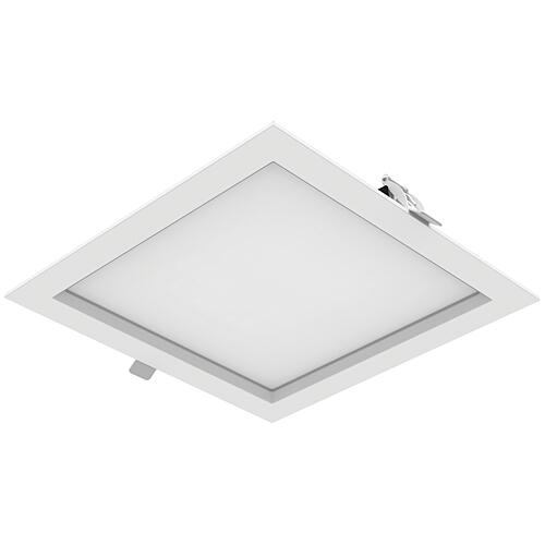 LED recessed panel SQUAREip54, IP54 18W COLORselect 1800 lm