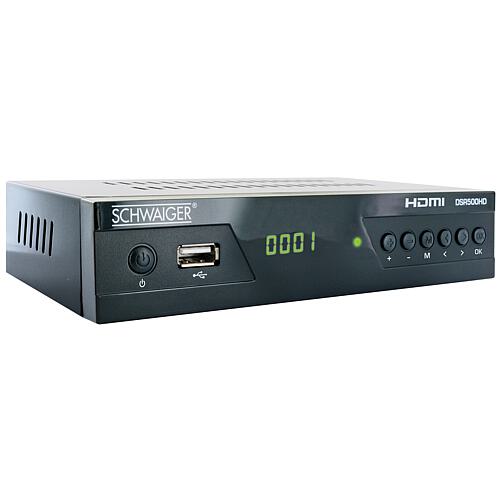 DVB-S2 receiver with USB connection, FTA and Scart + HDMI output