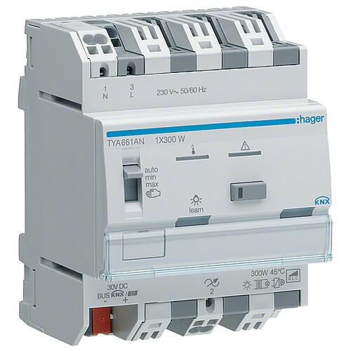 Hager universal dimming actuator KNX REG Standard 1