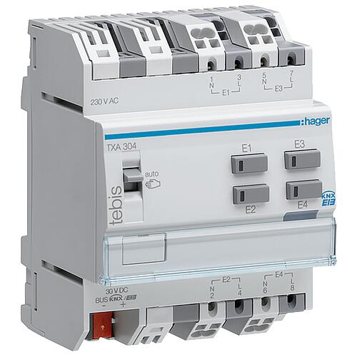 Hager binary inputs 230 V KNX REG Standard 1