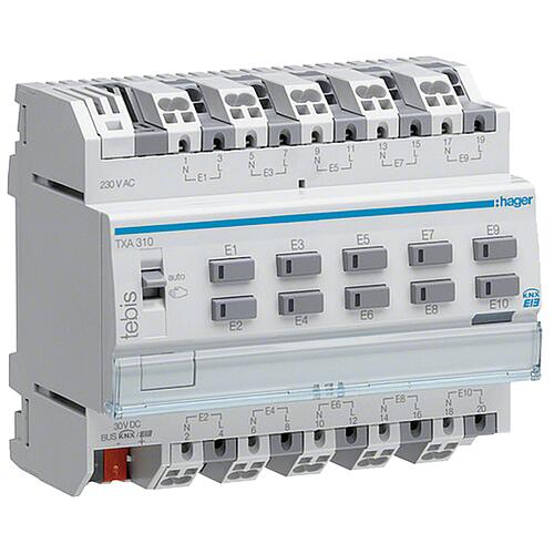 Hager Binäreingänge 230V KNX REG Standard 3