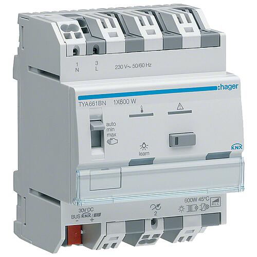 Hager universal dimming actuator ESL/LED KNX REG Standard 1