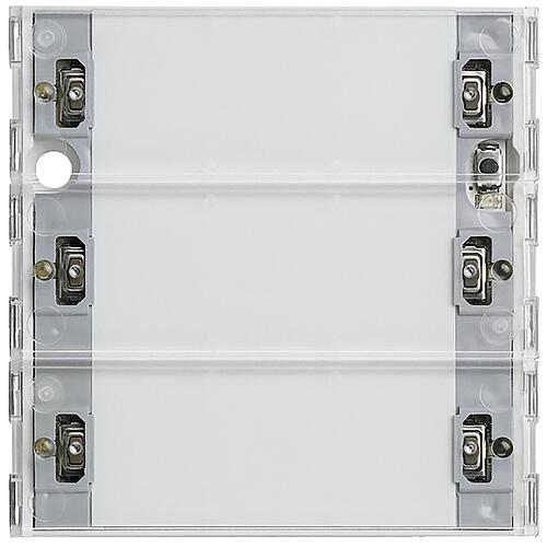 Bouton-poussoir 3 confort GIRA Système 55 avec bascule de mise en service KNX Standard 2