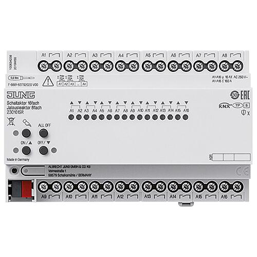 Actionneur de commutation/stores Jung Secure KNX REG Standard 1