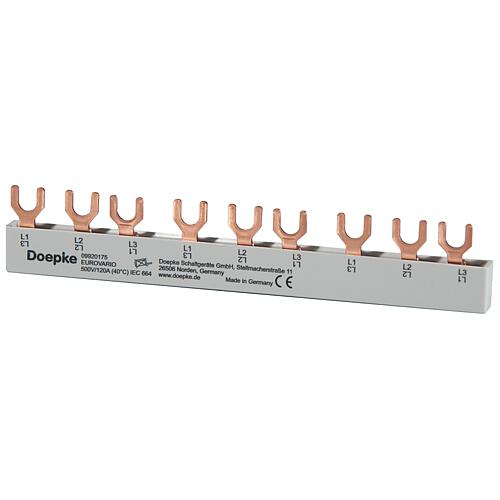 Busbar EV-S G 3.9.120, 10 mm², fork, 3-phase