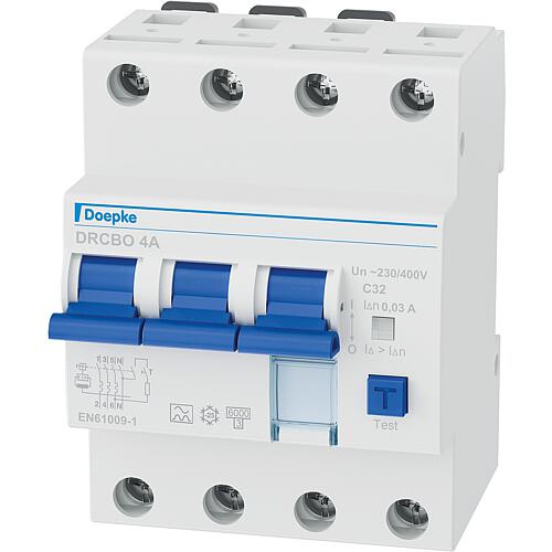 RCBO combinations DRCBO 4 B16/0.03/3N-A, sensitive to DC pulses and residual AC, type A