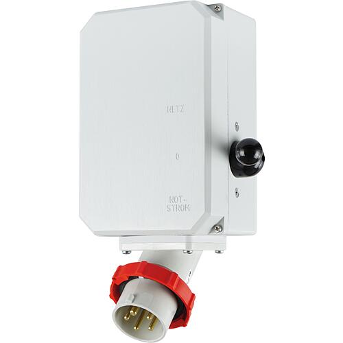 Changeover switch for emergency power supply with CEE appliance plug Standard 1