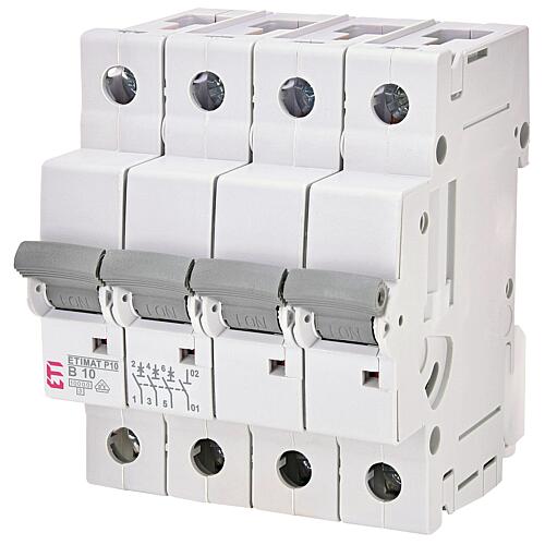 ETI circuit breaker ETIMAT P10 3-pole + N, 10kA, B10, REG