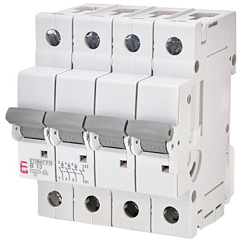 ETI circuit breaker ETIMAT P10 3-pole + N, 10kA, B13, REG