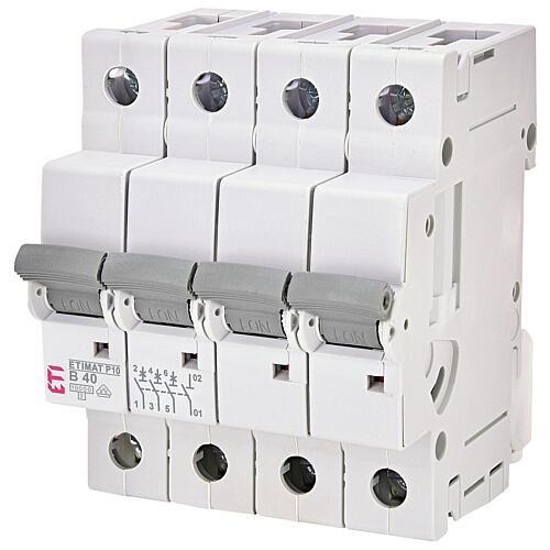 ETI circuit breaker ETIMAT P10 3-pole + N, 10kA, B40, REG