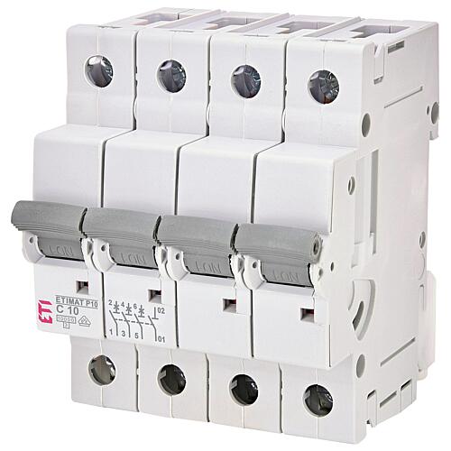 ETI circuit breaker ETIMAT P10 3-pole + N, 10kA, C10, REG