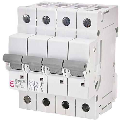 ETI circuit breaker ETIMAT P10 3-pole + N, 10kA, C32, REG