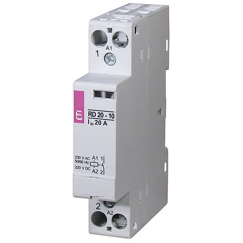 ETI installation contactor RD 20 230V AC/DC, 20A, REG Standard 1