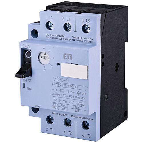 ETI motor protection switch MSP0-10, REG