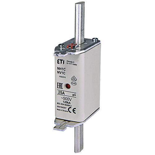 ETI NH fuse NH1C gG 25A/500V, PU 3