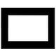 Glass frame for VisuControl touch panel, black, 10 inch