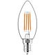 LED filament lamp, candle shape