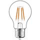 Ampoule LED à filament forme d'ampoule à incandescence A60 E27 4.5W 470lm 2700K clair 330°