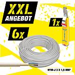 XXL offer Installation cable NYM-J 3 x 1.5 mm², 600 m + Cable knife, 7 pieces