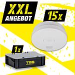 XXL offer smoke detector RM L 3100 + free TBS transport box, 16 pieces