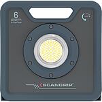 Battery LED working lights scangrip® NOVA 6 C+R for LIFE, construction spotlight, 18 V with 3.2 Ah