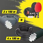 Pack promotionnel Kit de tubes ondulés 6 pièces (600 mètres) + Kit de ping-pong JOOLA gratuit