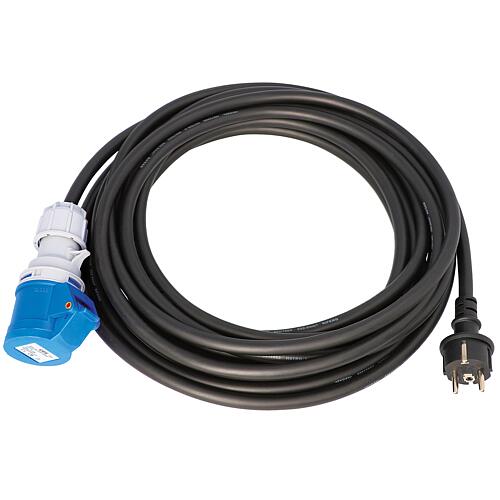 Schuko-CEE 230V adapter cable H07RN-F, 3x1.5mm², 10m