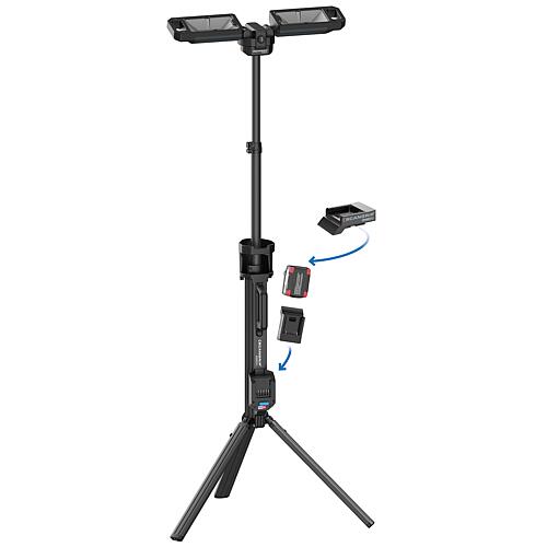 Battery LED tripod light Tower 5 Connect without battery Anwendung 9