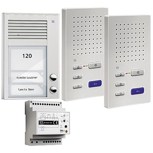 Ensemble d'interphone vidéo TCS, AUDIO:PACK, PAK0x, ISW3130, pour 1-2 unités résidentielles Standard 2