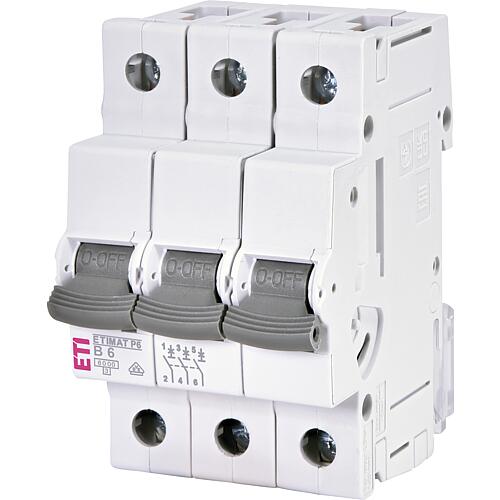 Miniature circuit-breaker B6, ETIMAT P6, 6 kA, 3-pole