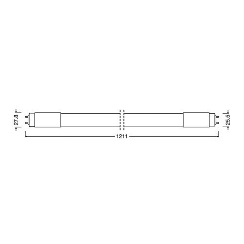 LED tube T8 for electronic ballast (ECG) Anwendung 1