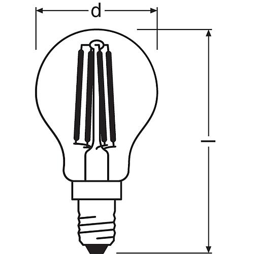 Classic Filament spherical LED lamps