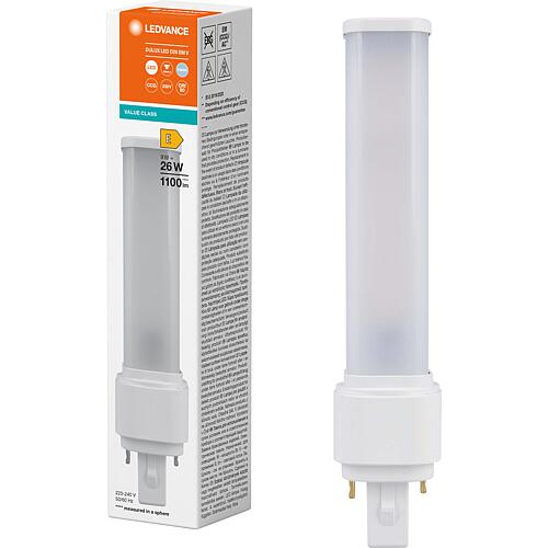 Ledvance DULUX LED D26 EM & AC MAINS V 9W 840 G24D-3