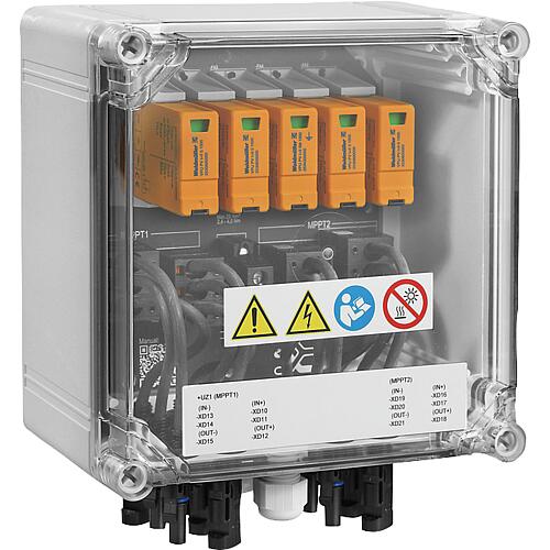 Boîte de jonction de générateur pour Onduleur avec 2 trackers MPP type I + II Standard 2