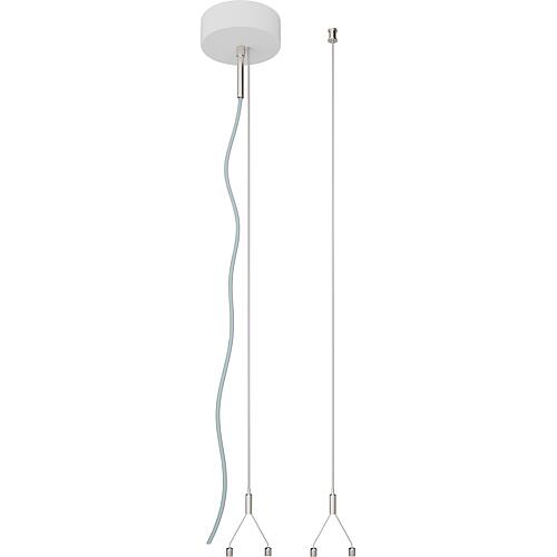 Wire ropes pendant mounting for surface-mounted and pendant luminaires Standard 1