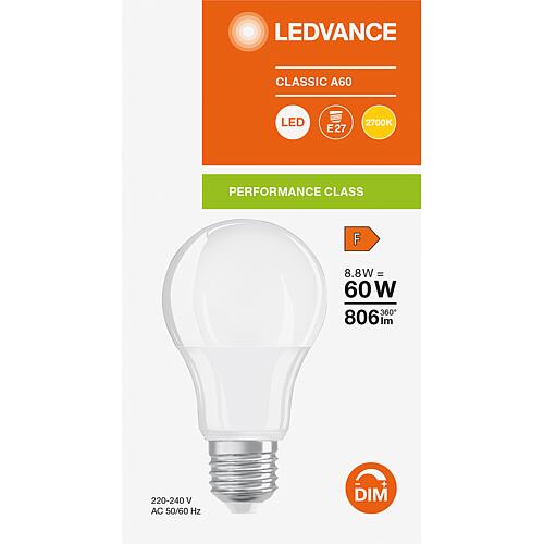 LED-Lampe 8.8 W, 230 V, E27, 2700 K Anwendung 1