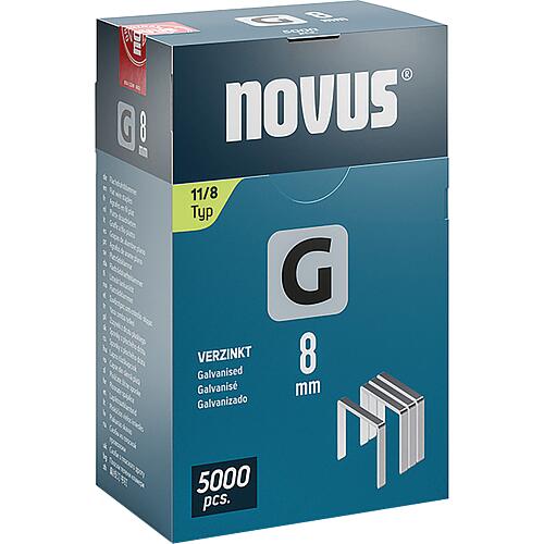 Flat wire clamp Novus type G 11/8 galvanised Standard 1