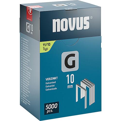 Flat wire clamp Novus type G 11/10 galvanised Standard 1