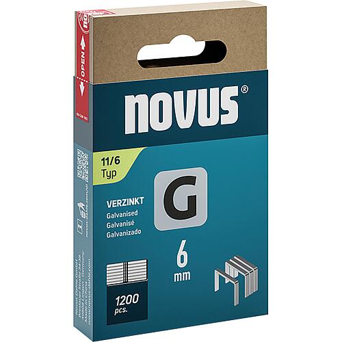 Flat wire clamp Novus type G 11/6 galvanised Standard 1