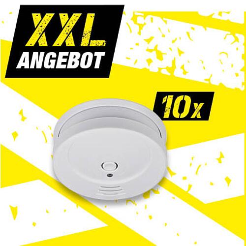 XXL offer Smoke alarm RM C 9010, 10-piece Standard 1