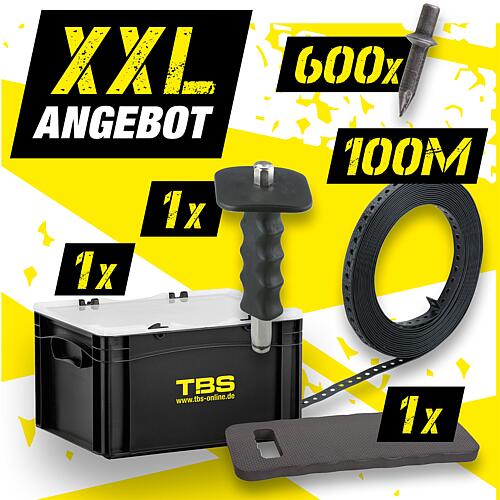 XXL-Angebot Lochbandbefestigungs-Set + TBS Transportbox, 613-teilig Standard 1