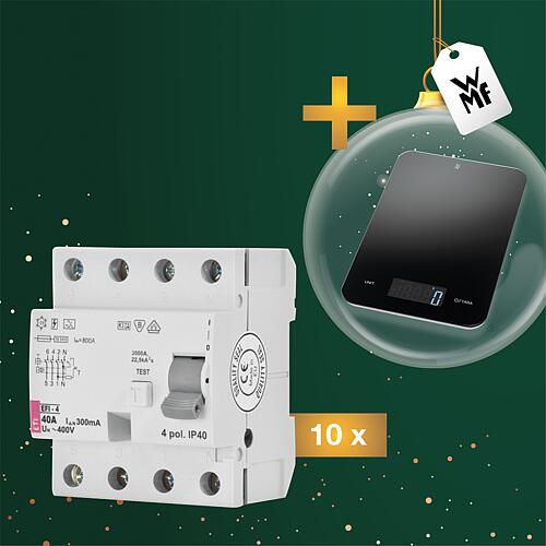 Promotional package EFI RCD switch, 4-pole, type A + free WMF digital kitchen scales Standard 1