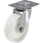 Swivel castors LEX-PO with screw-on plate