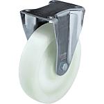 Sheet steel fixed castors, BH-SPO heavy duty design