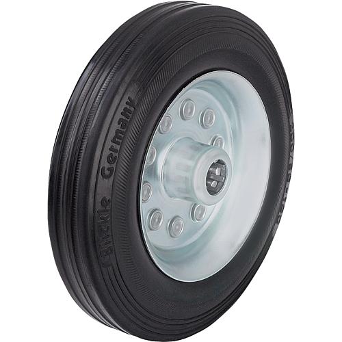 Wheels with standard all-rubber tyres, sheet steel rim VE Standard 1